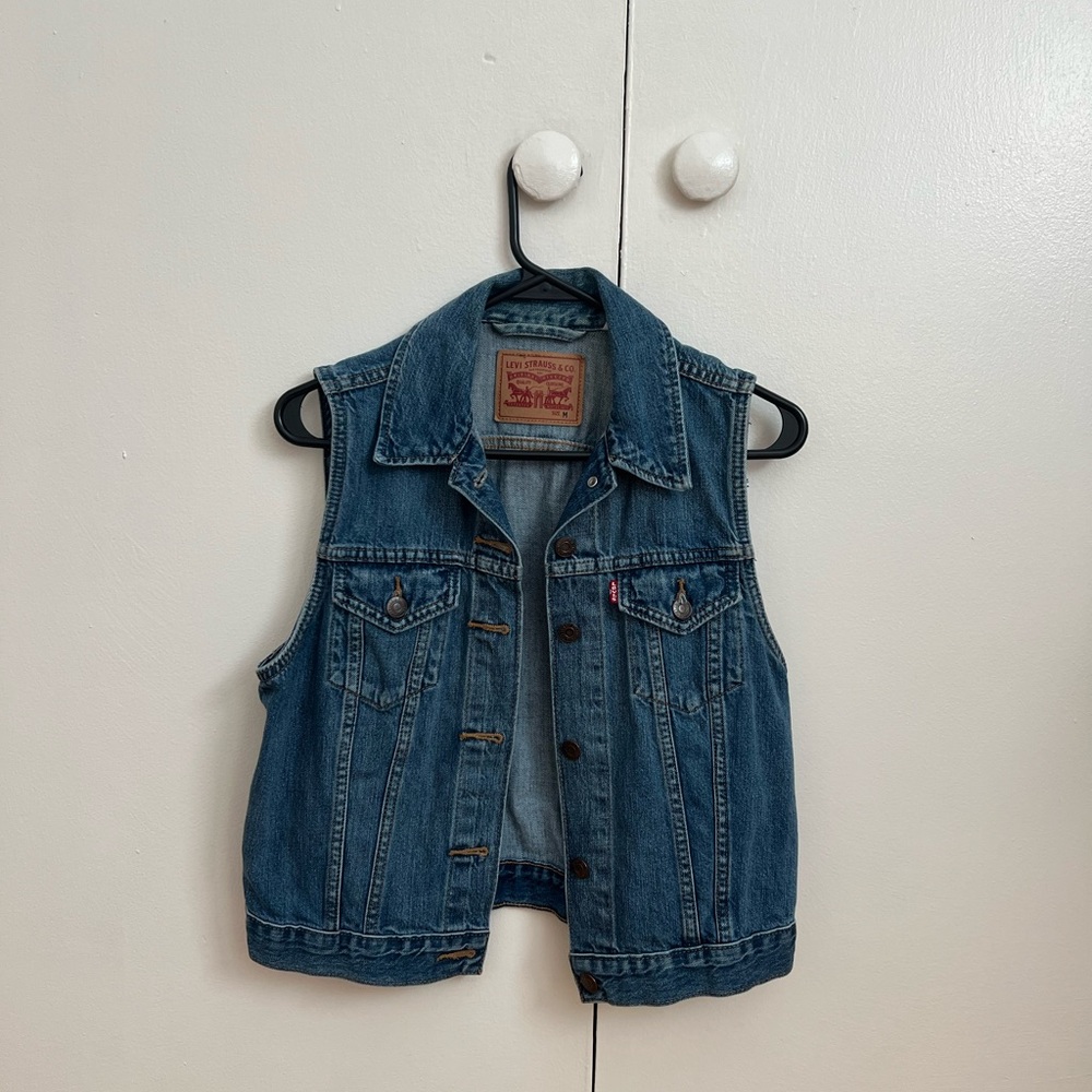 Levi's Classic Blue Denim Vest